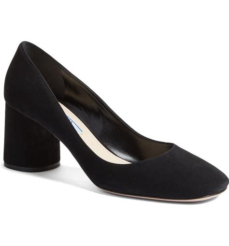 prada block heel pumps|Prada ballet flats.